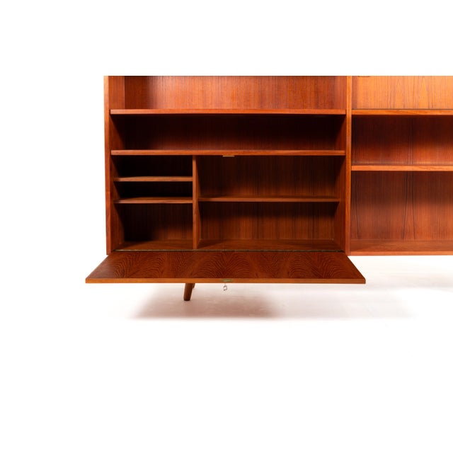 Mid-Century Modern Danish Teak Veneer Bookcase, 1960s For Sale - Image 6 of 13