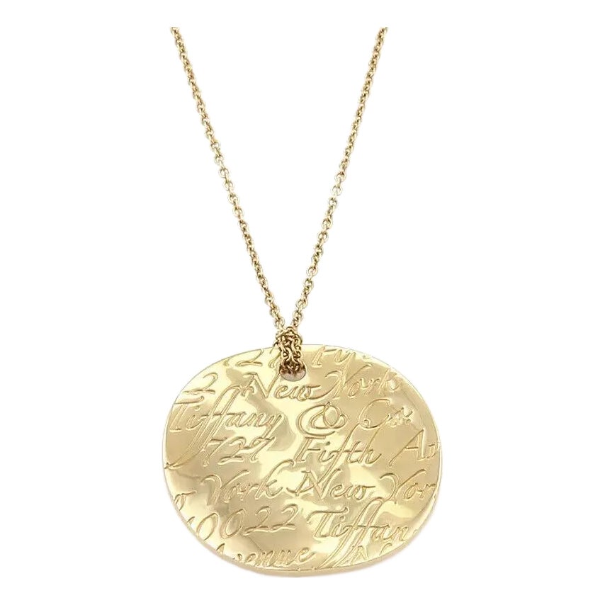 アクセサリー Tiffany & Co. notes round 27290 - Tiffany & Co. Notes 18k Yellow Gold Round Wave