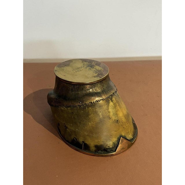 Metal ORROCKS Mounted Hoof Inkwell Jorrocks from Rowland Ward Piccadilly, 1913 For Sale - Image 7 of 8
