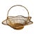 Vintage French Handwoven Star Shape Rattan Basket With Handle – Folk Art Decorative Bowl For Sale