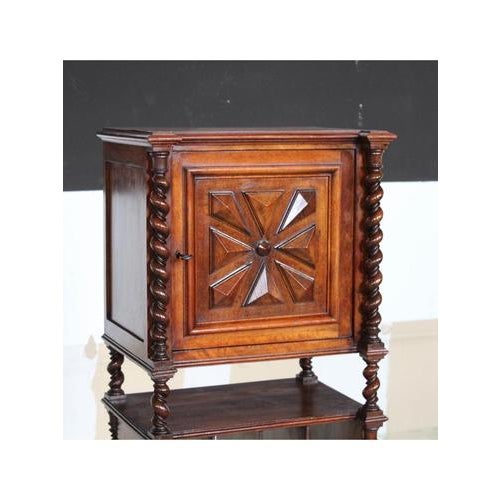 Type Magazine rack Date 1890 Style Liberty Origin France Materials Wood, Walnut Condition Restored Width 54 cm Depth 38 cm...