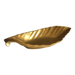 1950s Gold Leaf Shaped Dish - Pickard "Celery" Dish