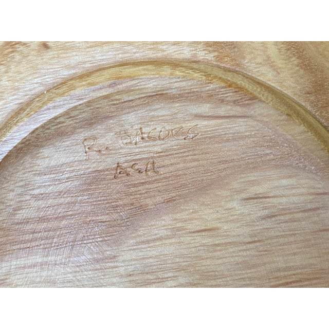 Rodger Jacobs North Carolina Craftsman Artist Turned Wood Ash Bowls - a Pair For Sale In Tulsa - Image 6 of 13