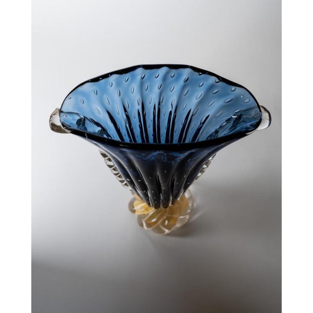 Vintage Murano Glass Vase by Barovier, 1960s For Sale - Image 4 of 15