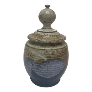 Mid Century Modern Paul Anthony Stoneware Pottery Jar With Lid