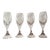 1960s Mid Century Baccarat Masséna Crystal Cordial Glasses - Set of 4 For Sale