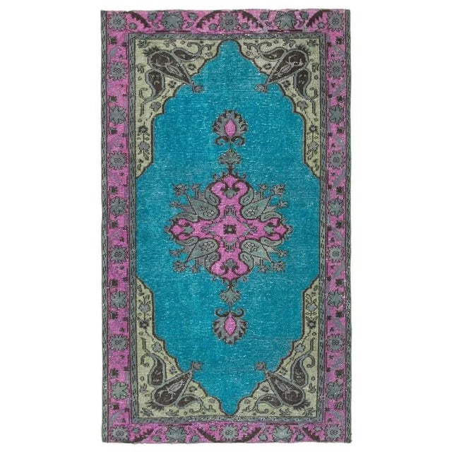 Textile Turkish Hand Carved Rug For Sale - Image 7 of 7