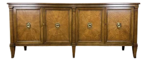 1960’s Baker Furniture French Regency Walnut Sideboard / Credenza