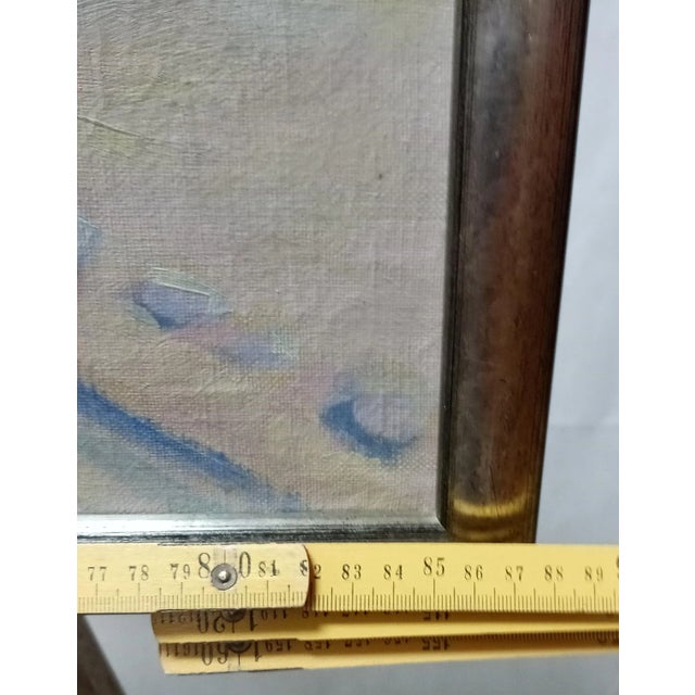 Aksel P. Knudsen, Painting, Oil on Canvas, in Good conditions. Designed 1920 to 1949 This piece has an attribution mark, I...