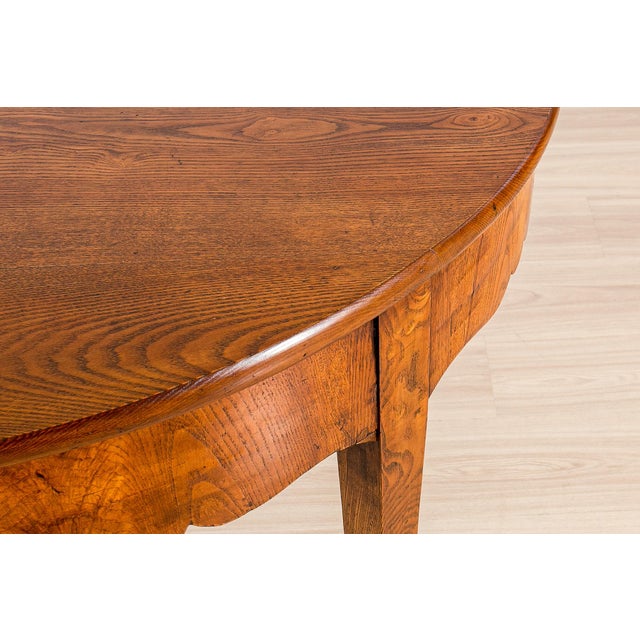Antique Biedermeier Elm Dining Table, 1800s For Sale - Image 18 of 18