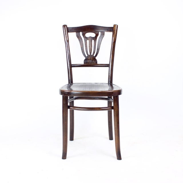 Vintage Bistro Chair in Oak from Ton, Czechoslovakia, 1950s For Sale - Image 12 of 12
