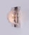 Elegant murano wall sconce and flush mount made of handblown white and clear murano glass mounted on a chromed back plate....