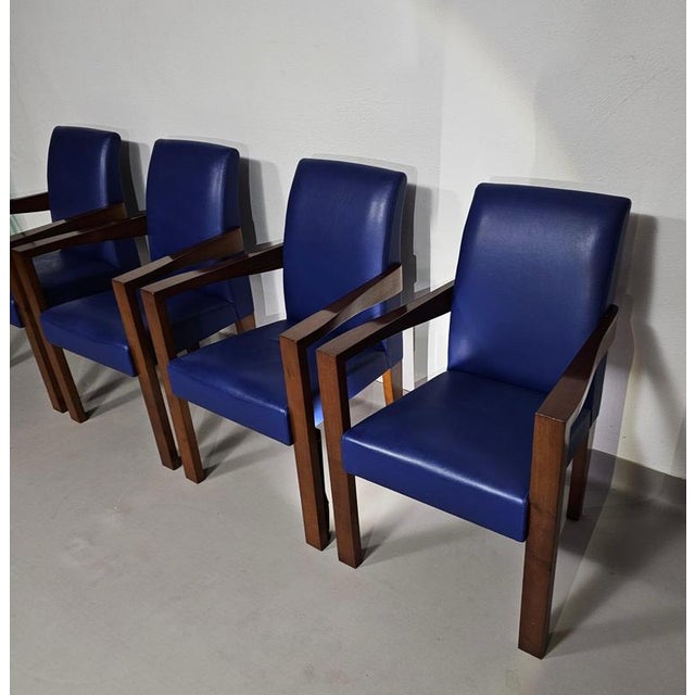 Ying Bridge Conference Chairs in Leather from Hugues Chevalier, Set of 5 For Sale - Image 10 of 18