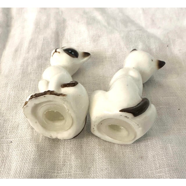 1950s Vintage Siamese Cat Salt & Pepper Shakers-a Pair For Sale - Image 5 of 5