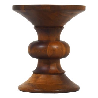 Eames Walnut Time-Life Stool by Herman Miller 1965 For Sale