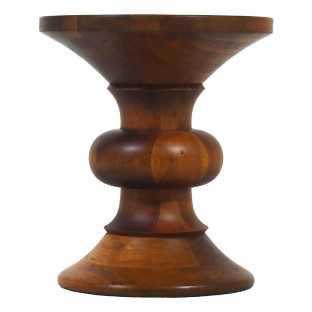 Eames Walnut Time-Life Stool by Herman Miller 1965 For Sale