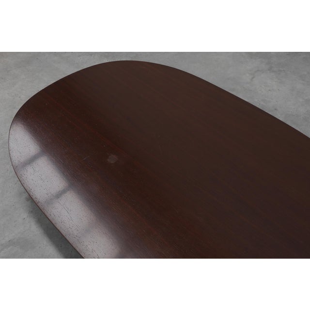 Brown Minimalist Walnut Coffee Table from Cappellini, Italy, 1990s For Sale - Image 8 of 12