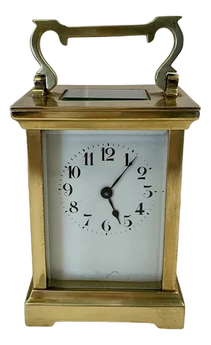 Antique Victorian Brass Carriage Clock, 1880
