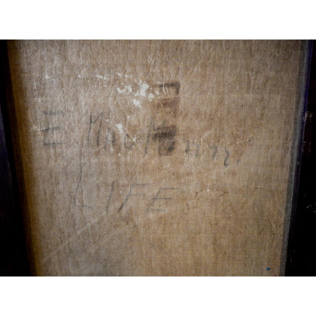 Mid 20th Century Mid 20th Century Impressionist Wine and Fruit Still Life Painting For Sale - Image 5 of 12
