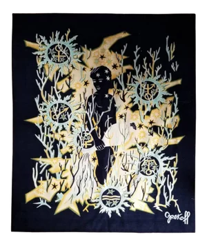 Sagittarius Zodiac Signs Themed Tapestry by Elie Grekoff, France, 1960s