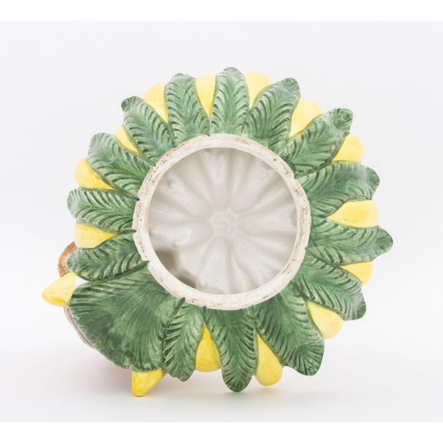 Italian Maiolica Monkey and Bananas Form Centerpiece For Sale - Image 10 of 10