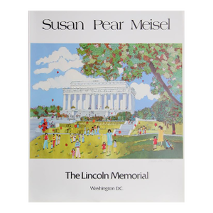Lincoln Memorial, Signed Poster by Susan Pear Meisel