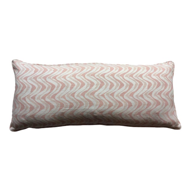 Wavy Pink Designed Pillow For Sale