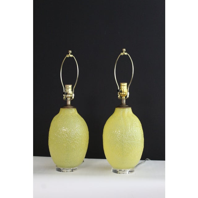 Mid 20th Century Laurel Style Citrus Lamps - a Pair For Sale - Image 4 of 13