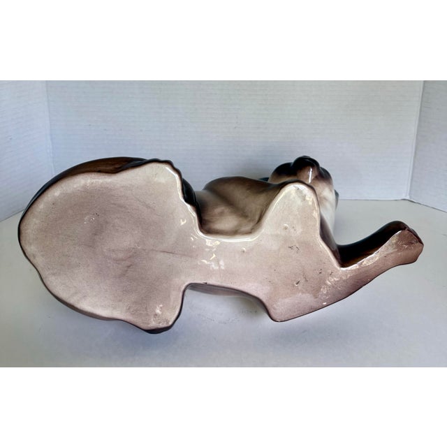 Mid-Century Figurative Siamese Cat Ceramic Planter Cachepot For Sale - Image 10 of 12