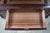 Vintage Hekman Mahogany Tooled Leather Top Executive Kneehole Office Desk 60" For Sale - Image 9 of 18