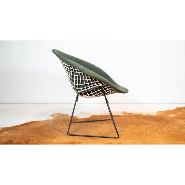 Mid-Century Modern 1970s Attributed to Knoll Bertoia Diamond Chair With Full Cover For Sale - Image 3 of 18