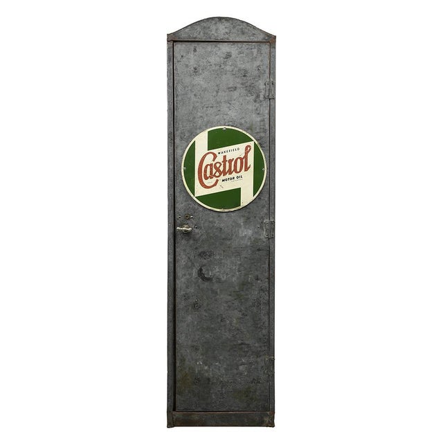 Antique Castrol Metal Cabinet For Sale - Image 11 of 11