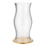 AERIN Milla Large Hurricane, Clear/Gold For Sale