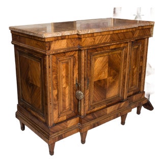19th Century French Cabinet With Marble Top For Sale