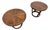 Mid-Century Modern Round Lane Rhythm Walnut Side Tables - Set of 2 For Sale