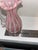 Mid 20th Century Mid 20th Century Murano Pink & White Latticino Filigree Glass Pitcher & Vase - Set of 2 For Sale - Image 5 of 12