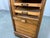 Brown Art Deco Tambour Office Cabinet in Beech, Czechoslovakia, 1940s For Sale - Image 8 of 18