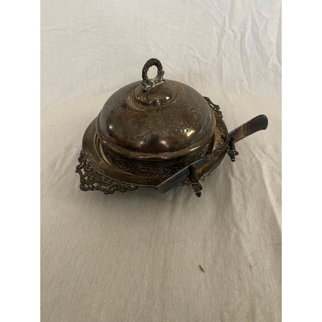 Silver Vintage Hartford Silverplate Butter Dish For Sale - Image 8 of 8