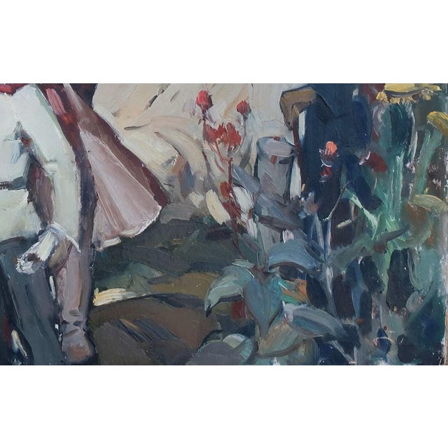 Original Oil Painting, Ukrainian Artist Kiselev, Socialist Realism, 1970 50-79 For Sale - Image 6 of 6