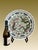 Ornate folding Chinese solid rosewood plate, charger, photo, mirror or book display stand with small brass hinges....
