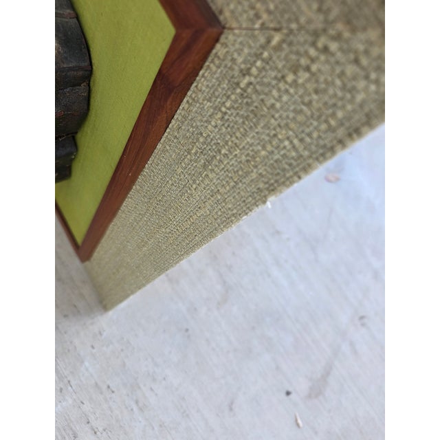 Metal Framed Pair of Antique Copper Textile Printing Blocks For Sale - Image 7 of 7