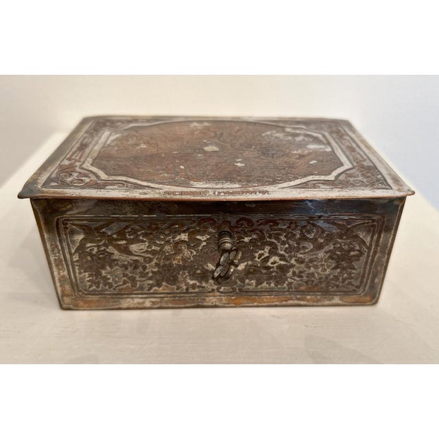 Early 20th Century Silver-Plated Metal Casket from WMF, Germany, 1890s For Sale - Image 3 of 18