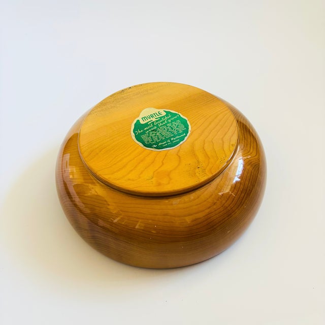 Large Myrtlewood Salad Bowl For Sale - Image 10 of 11