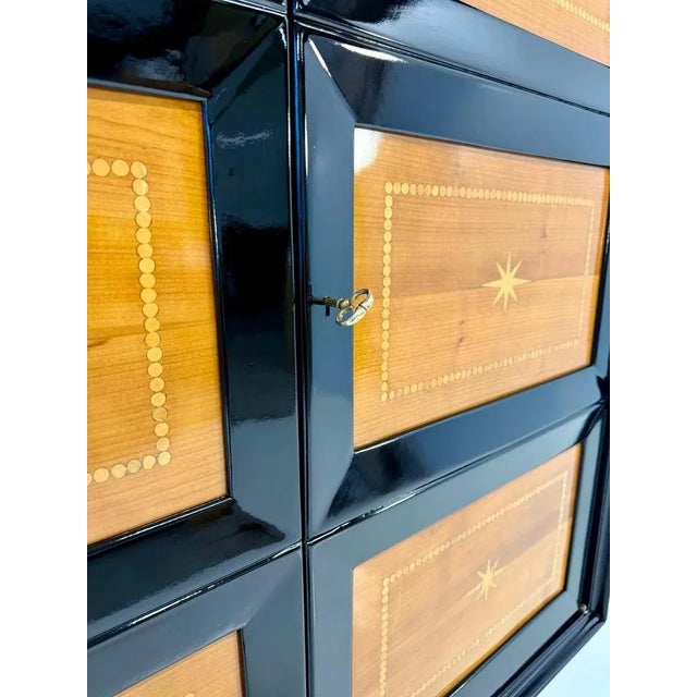 Art Deco Cherrywood and Maple Cabinet by Osvaldo Borsani, 1940s For Sale - Image 9 of 11