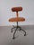 Industrial Restored Office or Workshop Chair Reupholstered in Leather from Fritz Hansen, 1940s For Sale - Image 3 of 11
