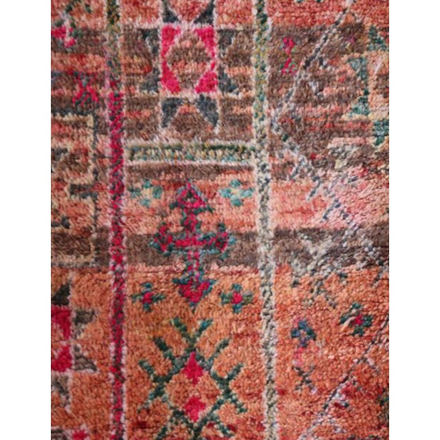 1980s Earth Tone Moroccan Rug - 8.8 X 5.8 Ft For Sale In Cleveland - Image 6 of 6