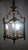 Metal Spanish Brass and Glass 3-Light Chandelier, 1950s For Sale - Image 7 of 11
