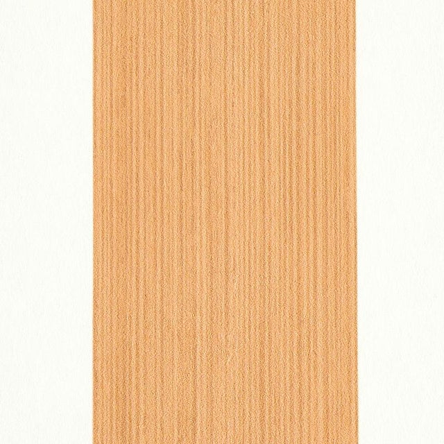 Transitional Schumacher Edwin Stripe Wide Wallpaper in Butternut For Sale - Image 3 of 3