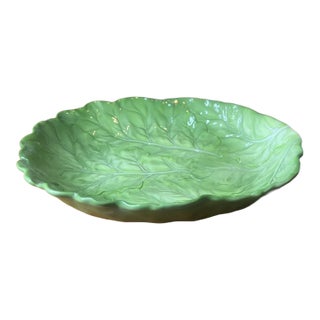 Vintage Otagiri Farmhouse Cottagecore Large Oval Cabbage Serving Platter 15” For Sale