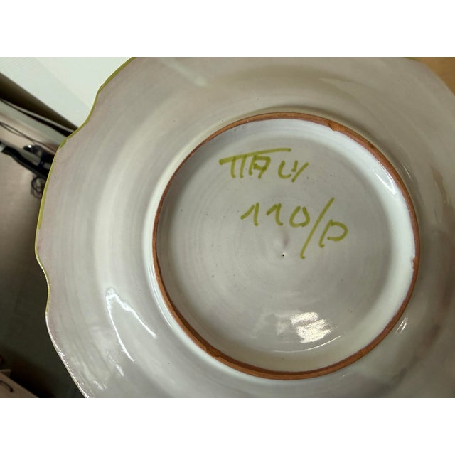 Yellow Mid 20th Century Italian Earthenware, Set of Twelve For Sale - Image 8 of 12